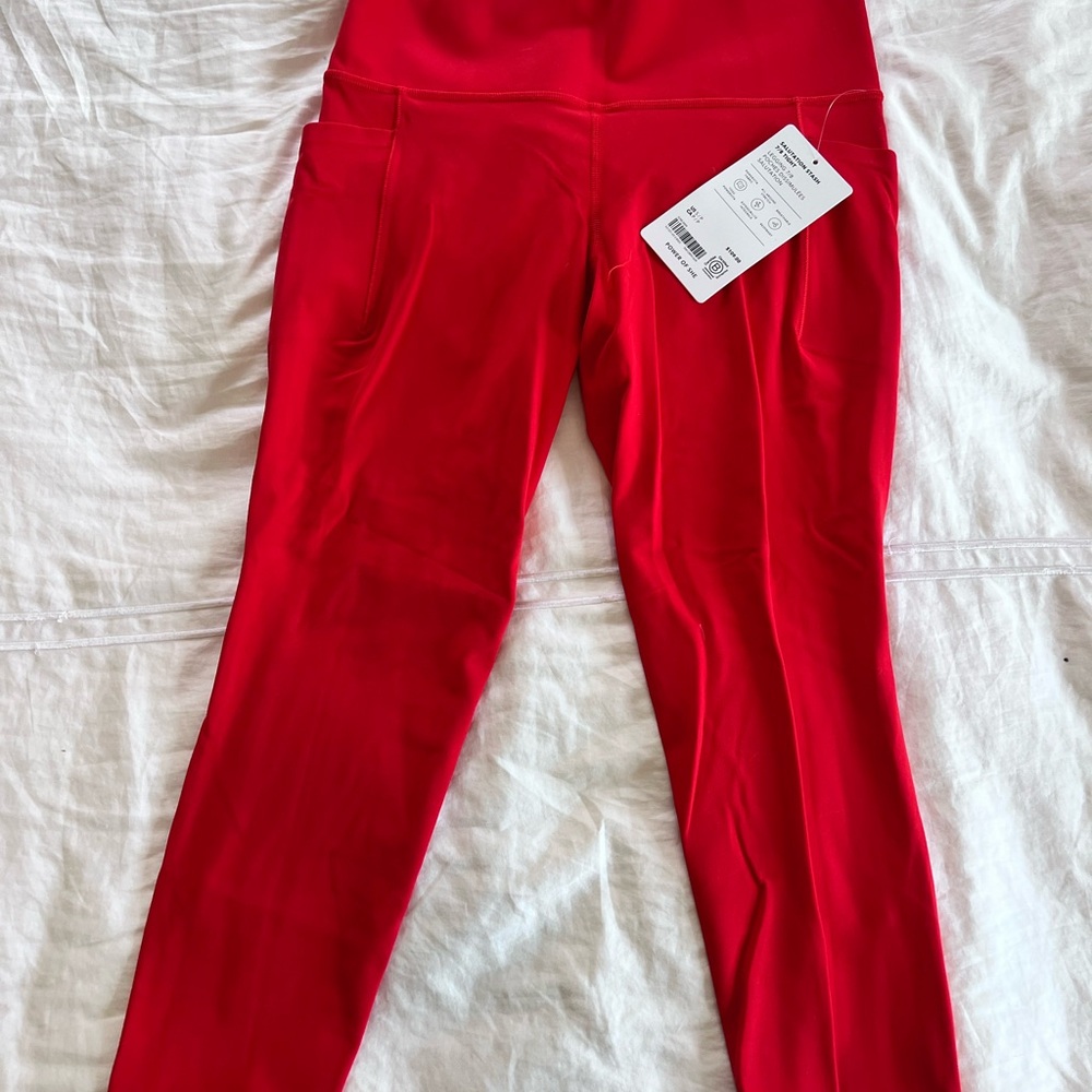 Vibrant Red Leggings